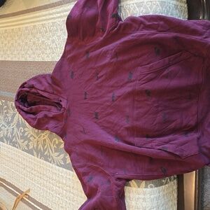 Nike Burgundy Hoodie with Black Accents